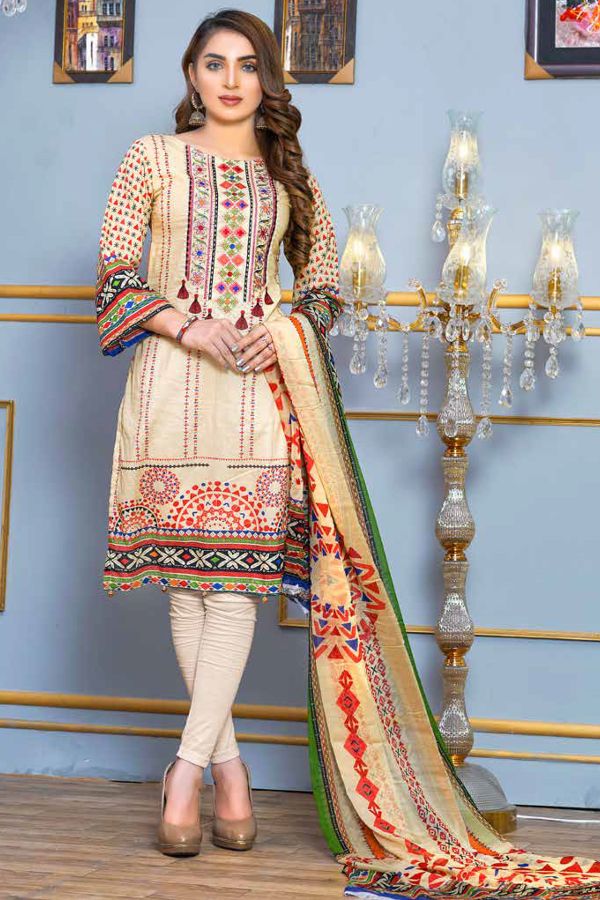 Fiza Noor Krinkle Plus Lawn`21 D#2007