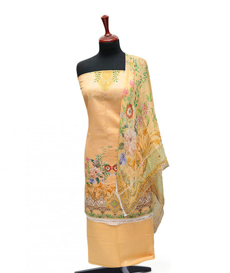 Floraison D/Chiffon Dupatta`25 D#11700 (Peach)