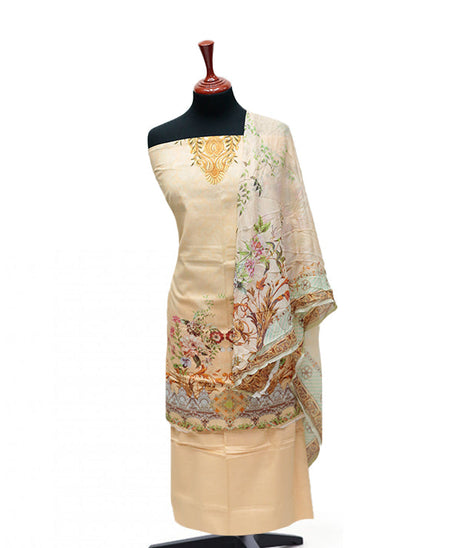 Floraison D/Chiffon Dupatta`25 D#11701 (Peach)