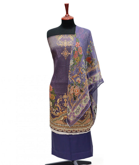 Floraison D/Chiffon Dupatta`25 D#11703 (Magenda)