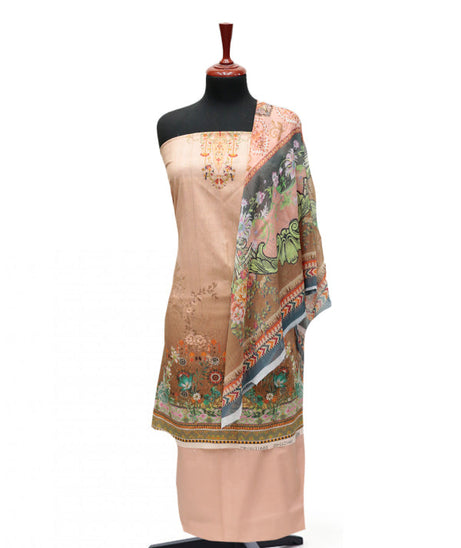 Floraison D/Chiffon Dupatta`25 D#11707 (Peach)