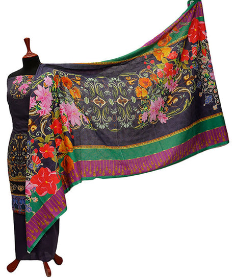 Floraison D/Lawn N/Dupatta`21 D#8039 (Purple)