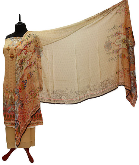 Floraison DP/Lawn Chi/Dupatta`21 D#3218 (Golden)