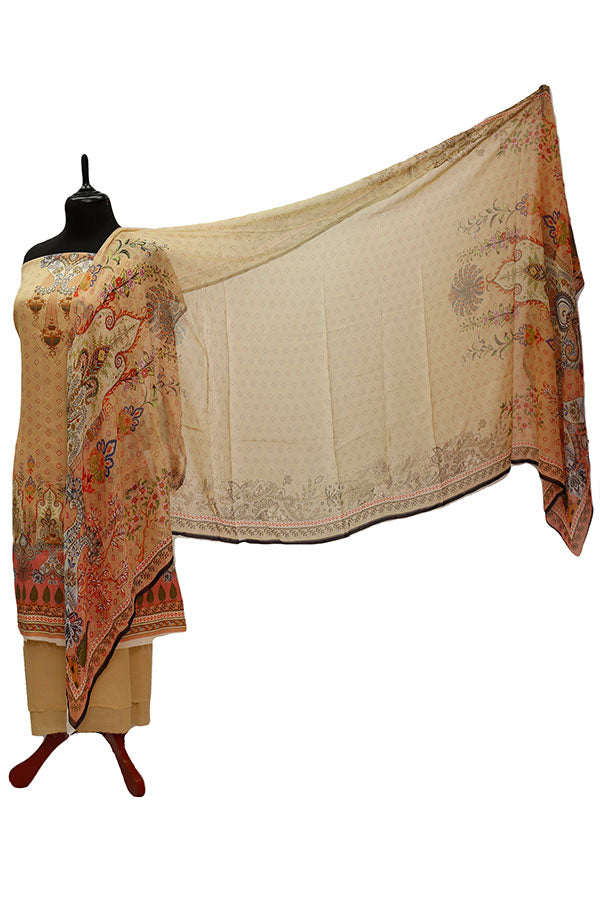 Floraison DP/Lawn Chi/Dupatta`21 D#3218 (Golden)