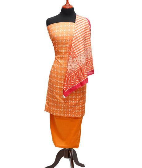 Floraison Print Lawn`23 D#7287 D Orange