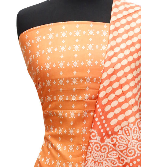 Floraison Print Lawn`23 D#7287 D Orange