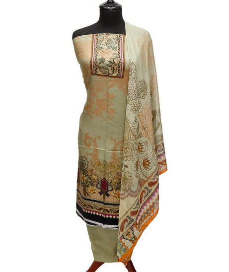 Floraison Linen C/Dupatta`21 D#17469 (D Pista)