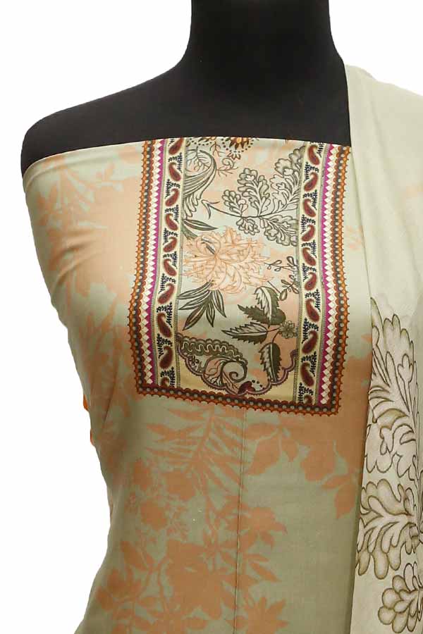 Floraison Linen C/Dupatta`21 D#17469 (D Pista)