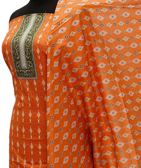 Friha &amp; Farha Naz Lawn D#66 (Orange)
