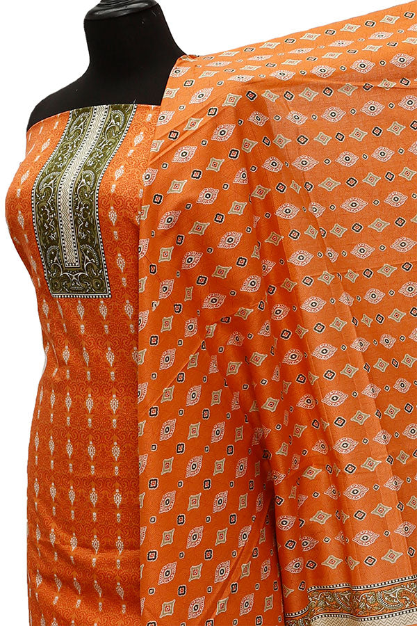 Friha &amp; Farha Naz Lawn D#66 (Orange)