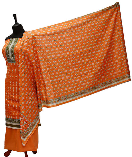 Friha &amp; Farha Naz Lawn D#66 (Orange)
