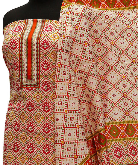 Friha &amp; Farha Naz Lawn D#74 (Red)