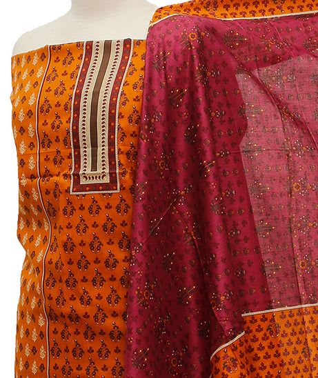 Friha &amp; Farha Naz Lawn D#83 (Mustard)