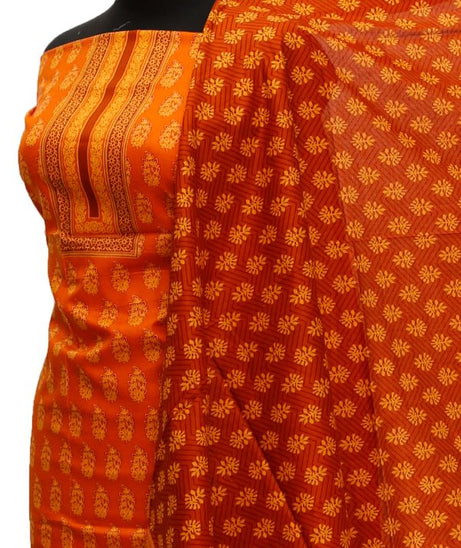 Friha &amp; Farha Naz Lawn D#112 (Orange)