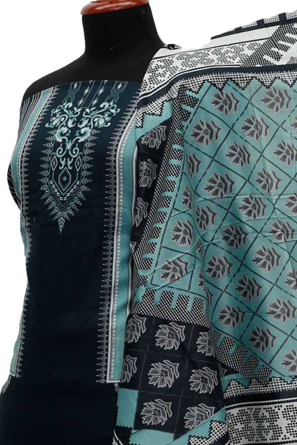 Friha &amp; Farha Naz Lawn D#119 (Black)