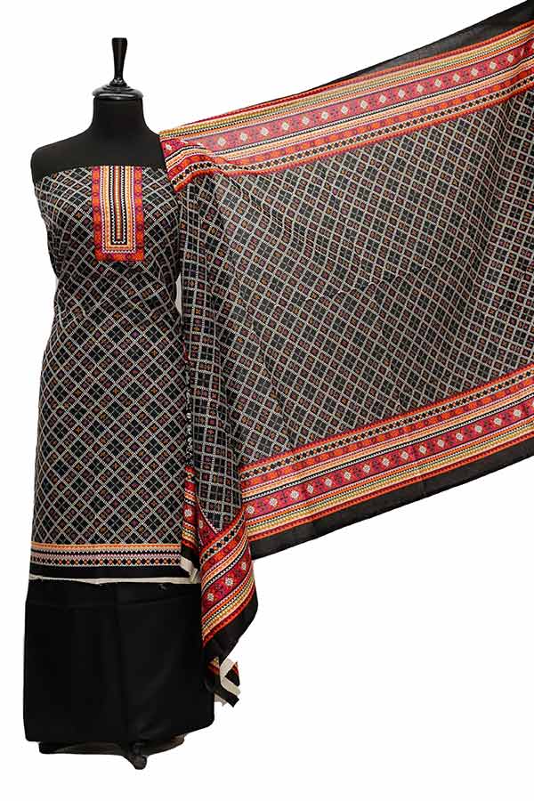Friha &amp; Farha Naz Lawn`21 D#122 (Black)