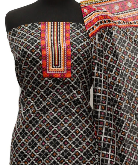 Friha &amp; Farha Naz Lawn`21 D#122 (Black)