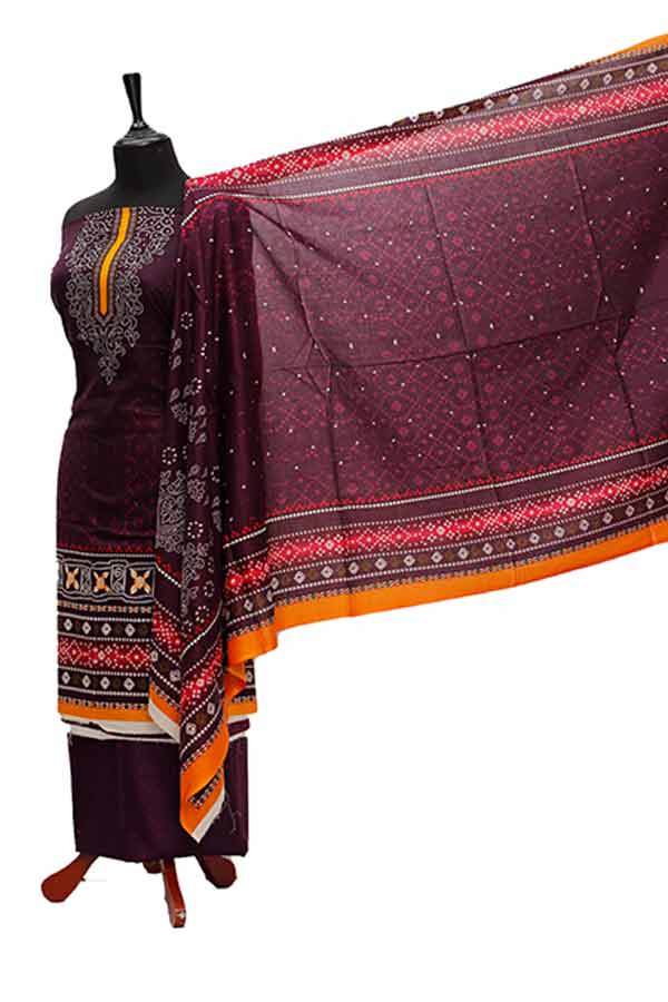 Friha &amp; Farha Naz Lawn D#123 (Magenda)