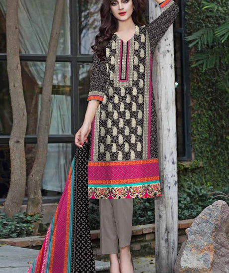 Grace Designer Lawn`22 D#514 Grey