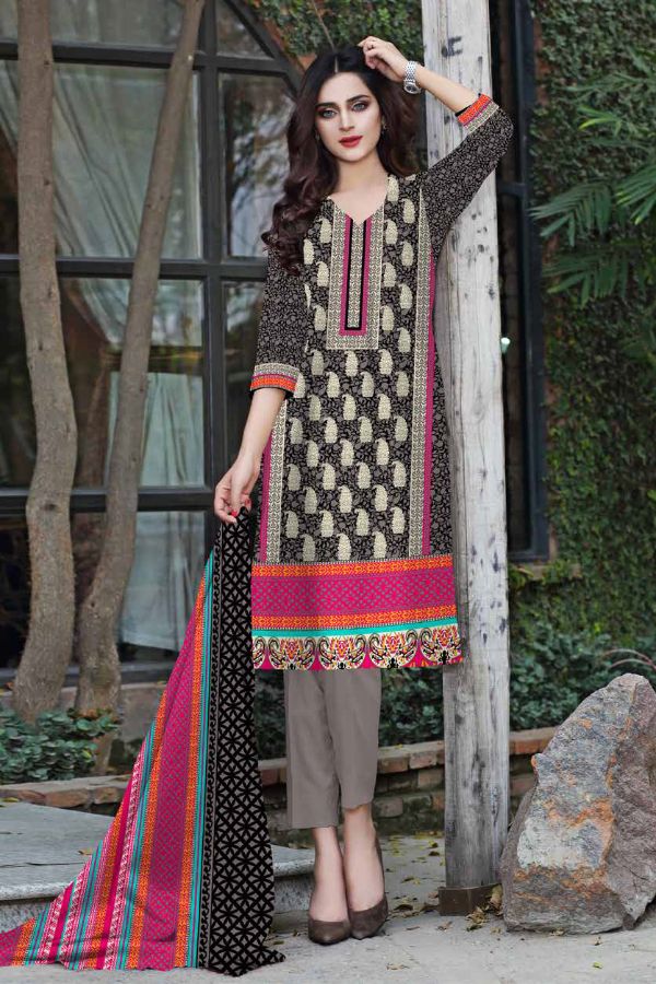 Grace Designer Lawn`22 D#514 Grey