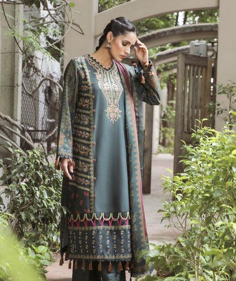 Aabyaan Miraal Unstitched Embroidered Linen '22 AL#01 (SHAB)