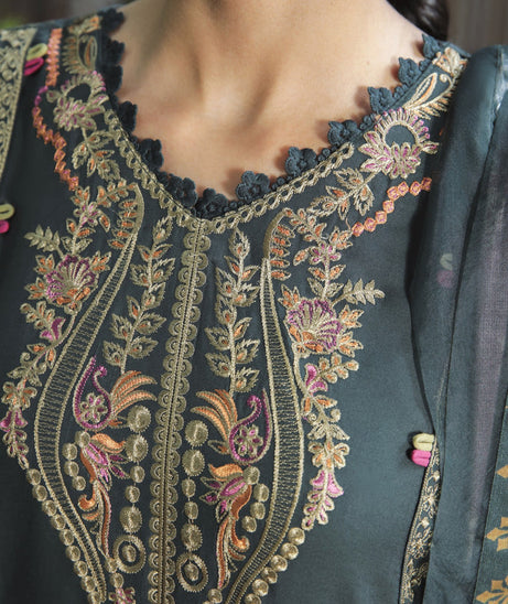 Aabyaan Miraal Unstitched Embroidered Linen '22 AL#01 (SHAB)