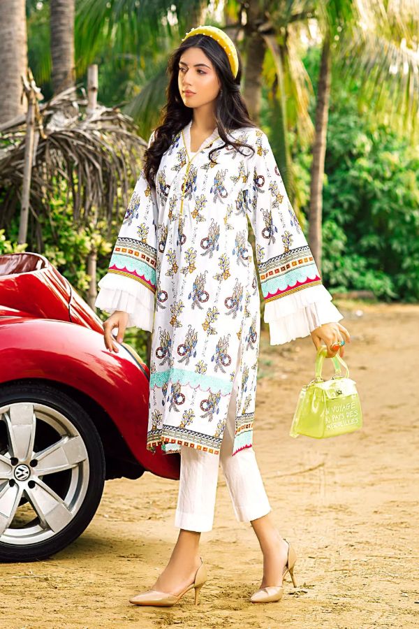 Gul Ahmed Lawn Shirt'21 SL#872