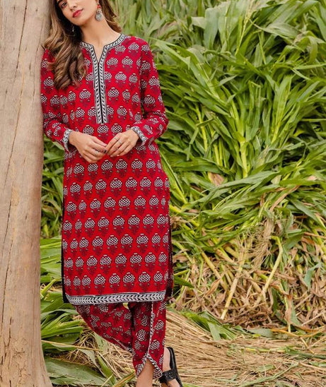 Gul Ahmed Lawn Shirt'21 SL#885B