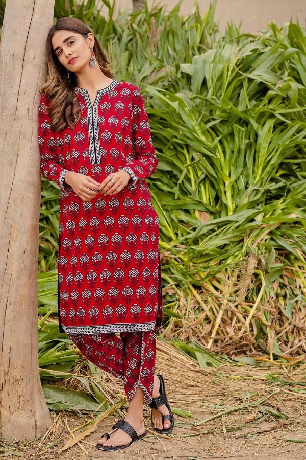 Gul Ahmed Lawn Shirt'21 SL#885B