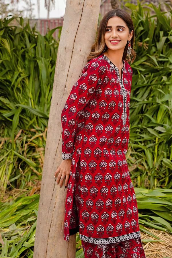 Gul Ahmed Lawn Shirt'21 SL#885B
