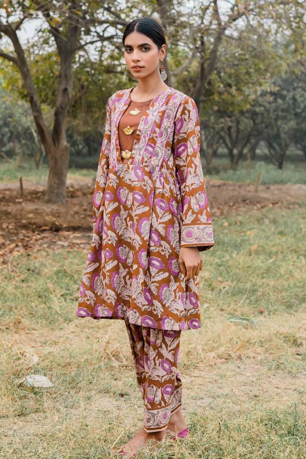 Gul Ahmed Lawn Shirt'21 SL#887A