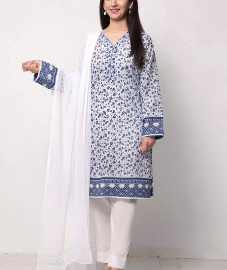 Gul Ahmed Lawn Shirt'21 SL#914B