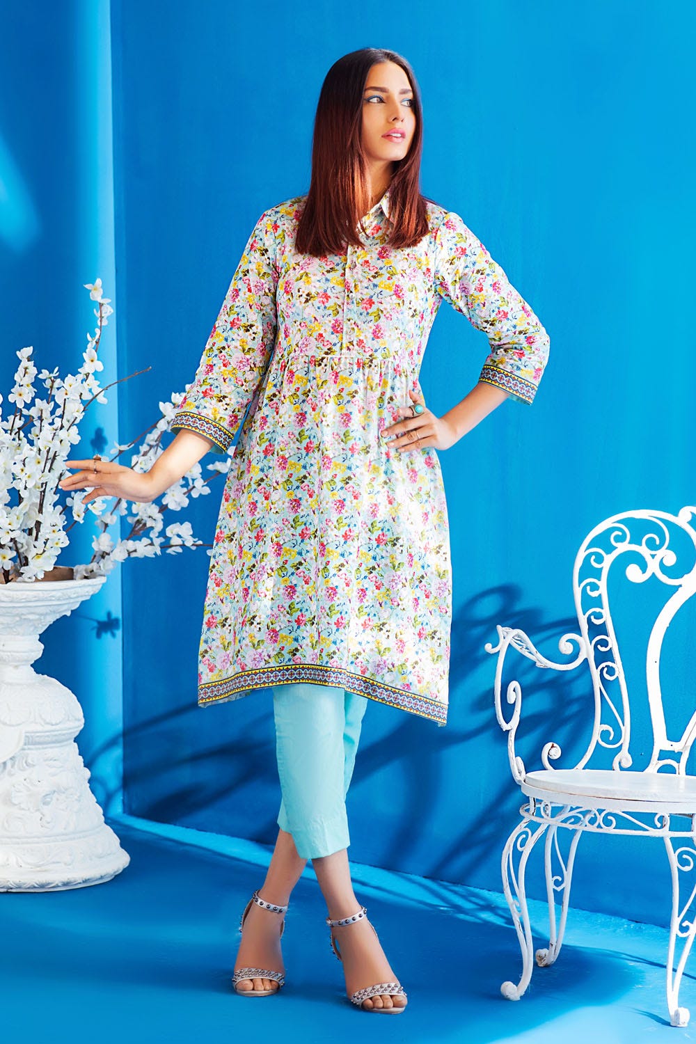 Gul Ahmed Lawn Shirt'21 SL#932A