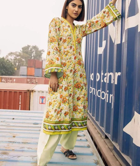 Gul Ahmed Lawn Shirt'21 SL#945B