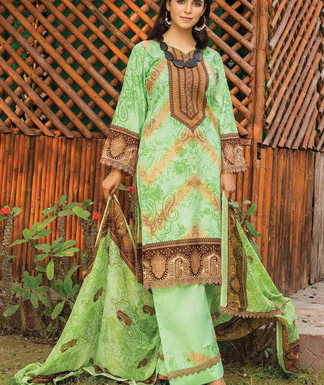 Gul-e-Jaan P/Lawn`22 D#1804 Apple Green