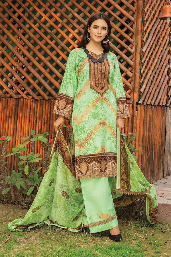 Gul-e-Jaan P/Lawn`22 D#1804 Apple Green