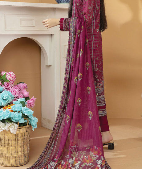 Hafiz Aarzo Digital Lawn`25 D#7 (Magenda)