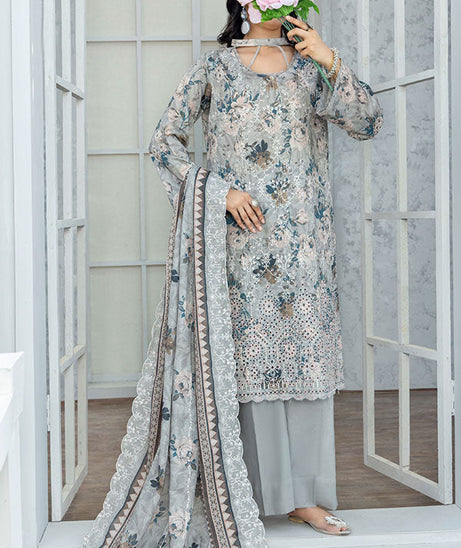 Hafiz Baala Emb Lawn`26 (Vol-3) D#1 (Grey)