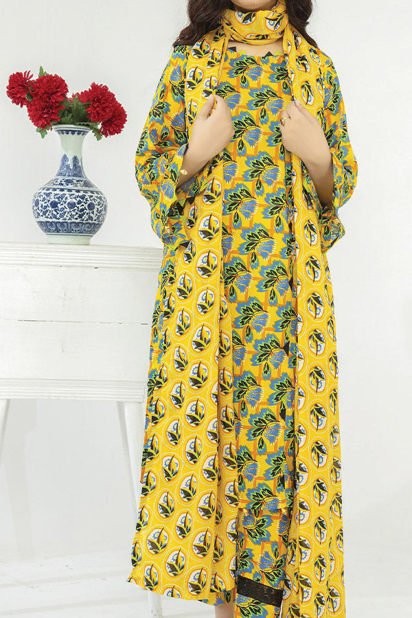 Hafiz Ramisha Print Lawn`25 D#07