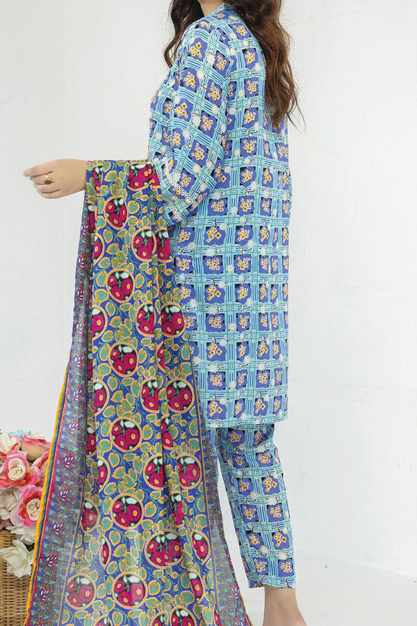 Hafiz Ramisha Print Lawn`25 D#08