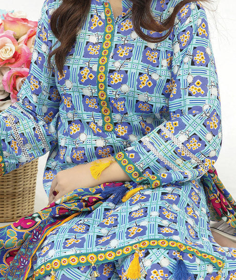 Hafiz Ramisha Print Lawn`25 D#08