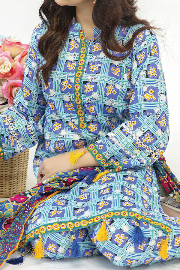 Hafiz Ramisha Print Lawn`25 D#08