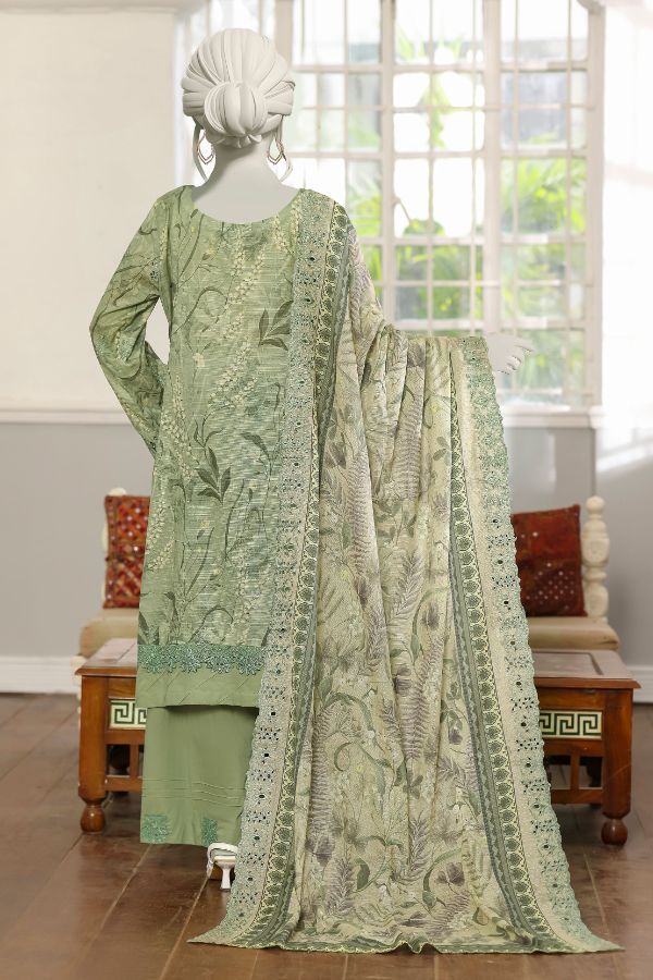 Hafiz Sehla P/Lawn`26 (Vol-3) D#1 (Apple Green)