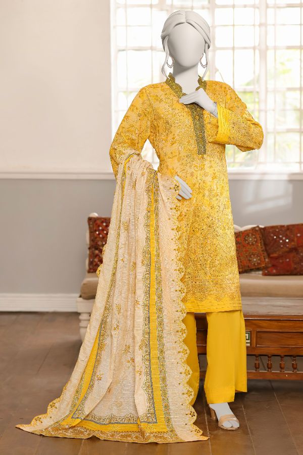 Hafiz Sehla P/Lawn`26 (Vol-3) D#1 (Yellow)