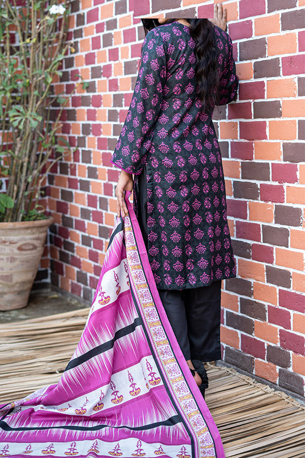 Hafiz Zara Digital Lawn`25 D#55 BLACK