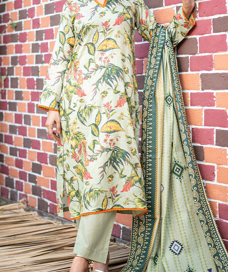 Hafiz Zara Digital Lawn`25 D#58 APPLE GREEN