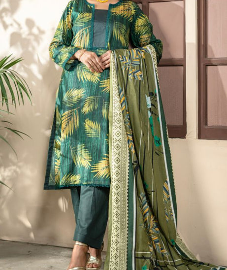 Hafiz Zara Lawn`25 (Vol-2) D#45 (D Green)
