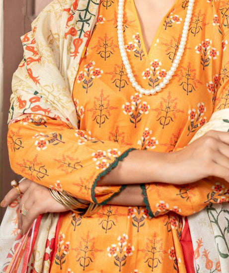 Hafiz Zara Lawn`25 (Vol-2) D#46 (Orange)