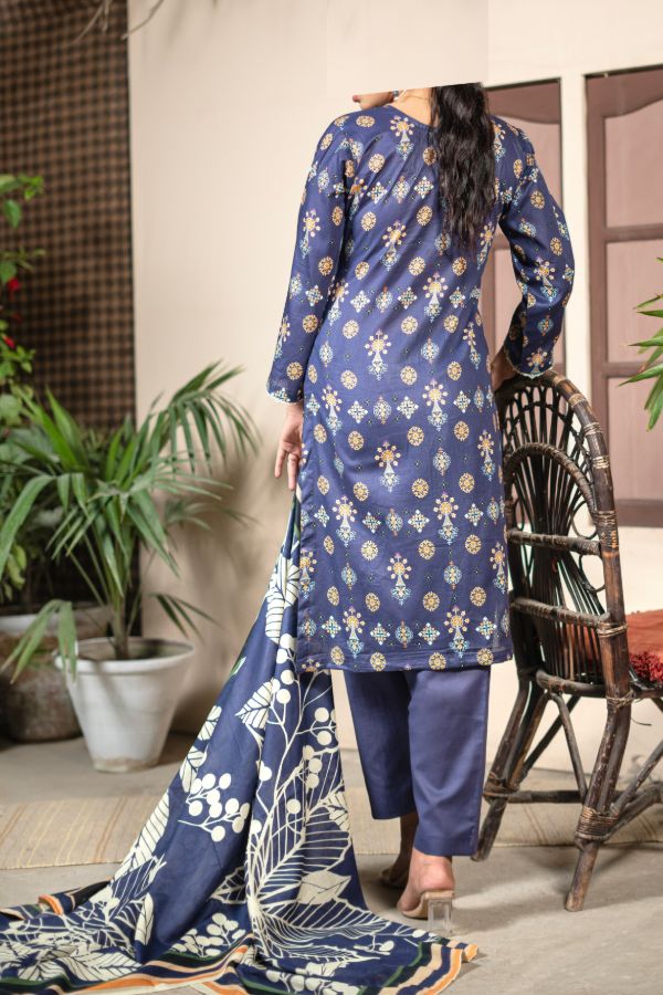Hafiz Zara Lawn`25 (Vol-2) D#50 (Blue)