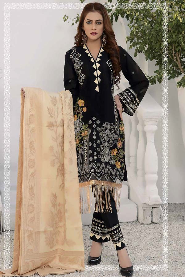 Haidery Glam Shine Emb Lawn`21 D#4